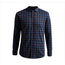 OEM 2015 Spätestes Design 100% Baumwolle Plaid Printing Shirts für Männer